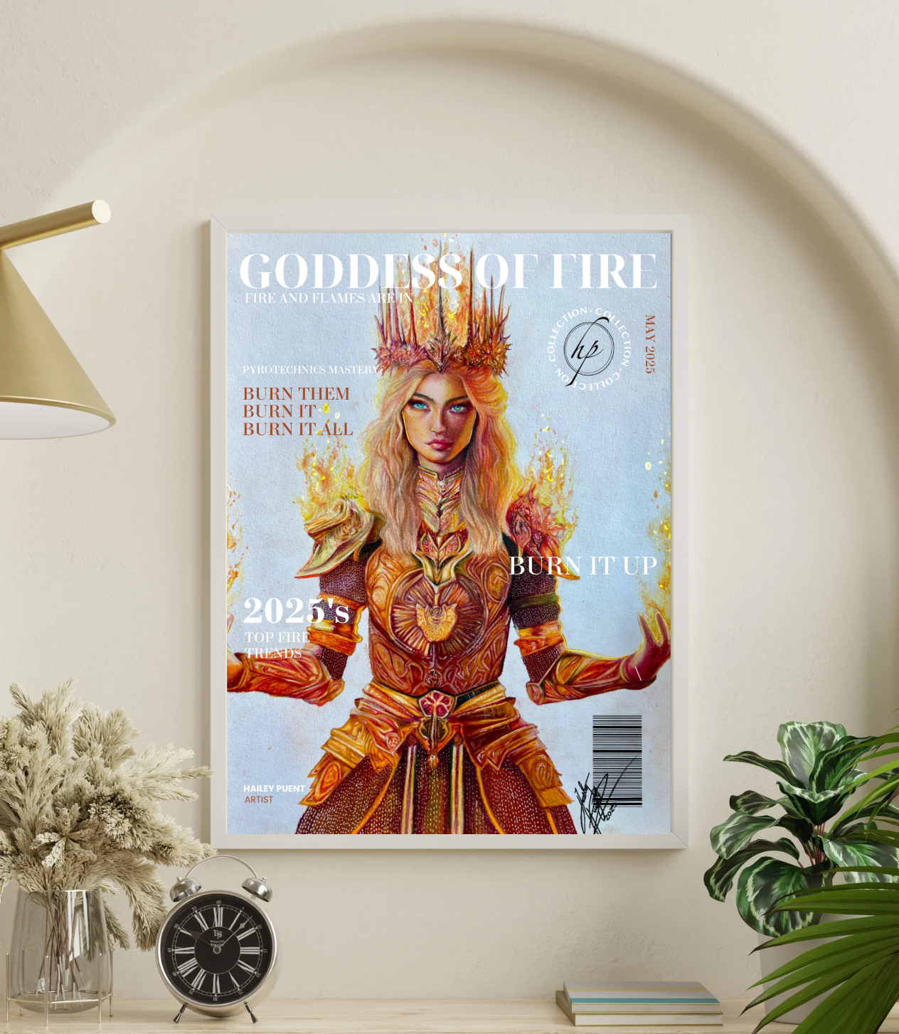 "Goddess of Fire" Magazine Edition Fine Art Print