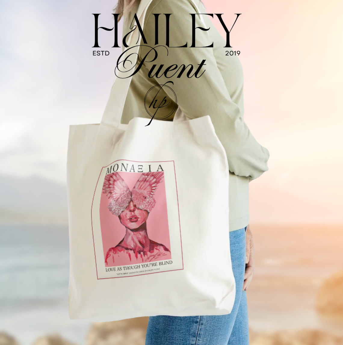 "Loving Blind" Canvas Tote Bag