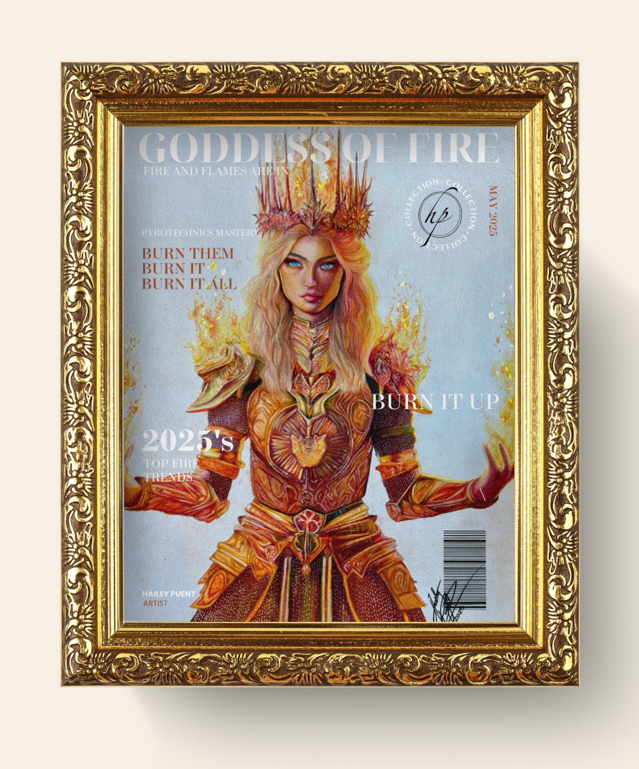 "Goddess of Fire" Magazine Edition Fine Art Print