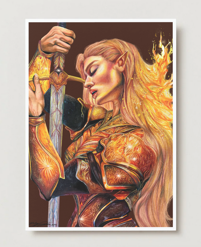 "The Burning Oath" Limited Edition Mini Print