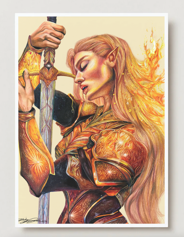 "The Burning Oath" Mini Print