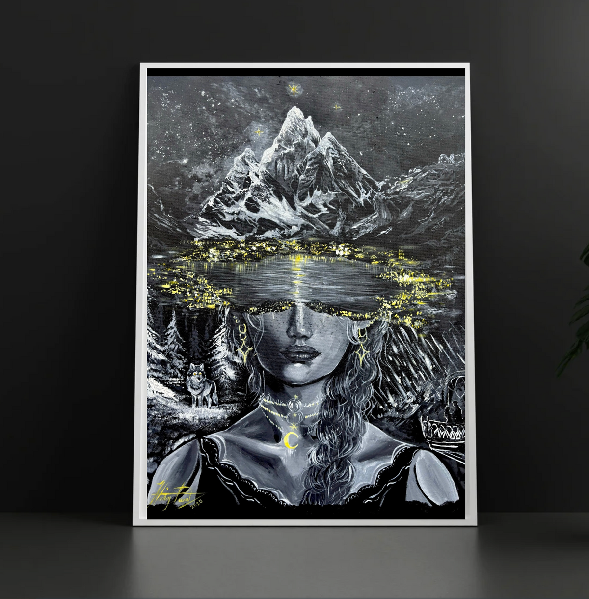 "Mountains and Stars" Fine Art Print
