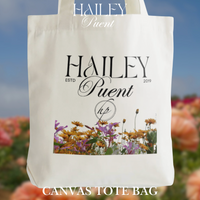 "Hailey Puent" Logo Tote Bag